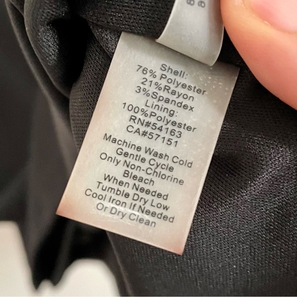 Ellen Tracy Black Dress Size 10 - Picture 4 of 11